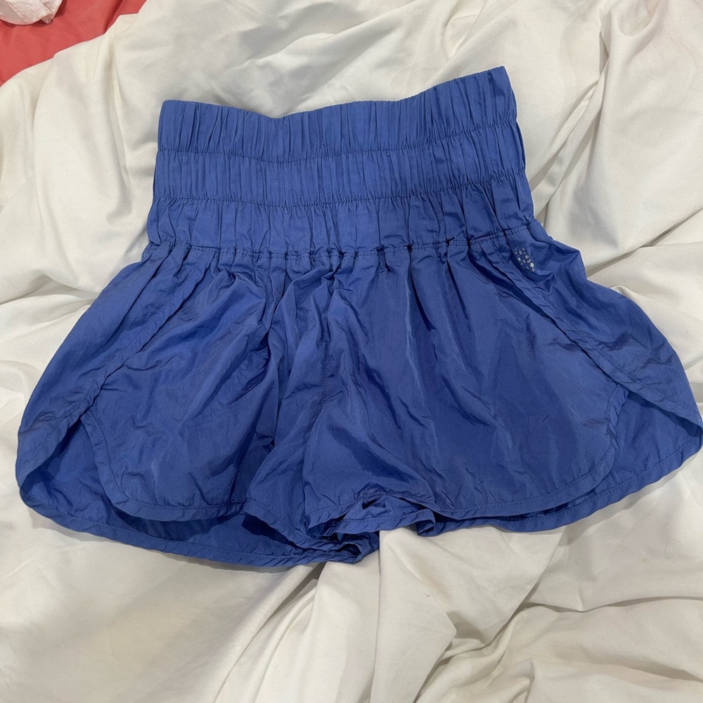 FP Movement by Free People High Waist Blue Shorts
